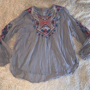 ❤️ Johnny Was Workshop Cotton Pullover Multi Color